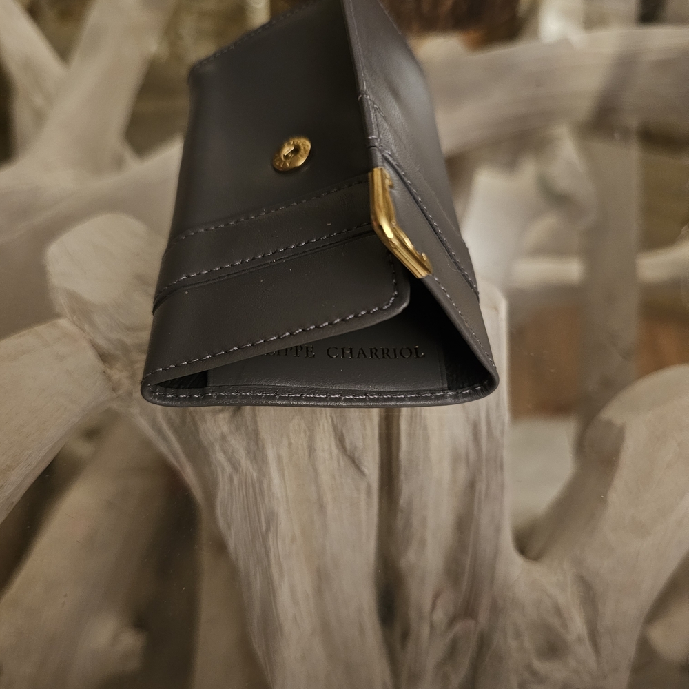Gray Leather Key Case Phillippe Charriol - Picture 6 of 7